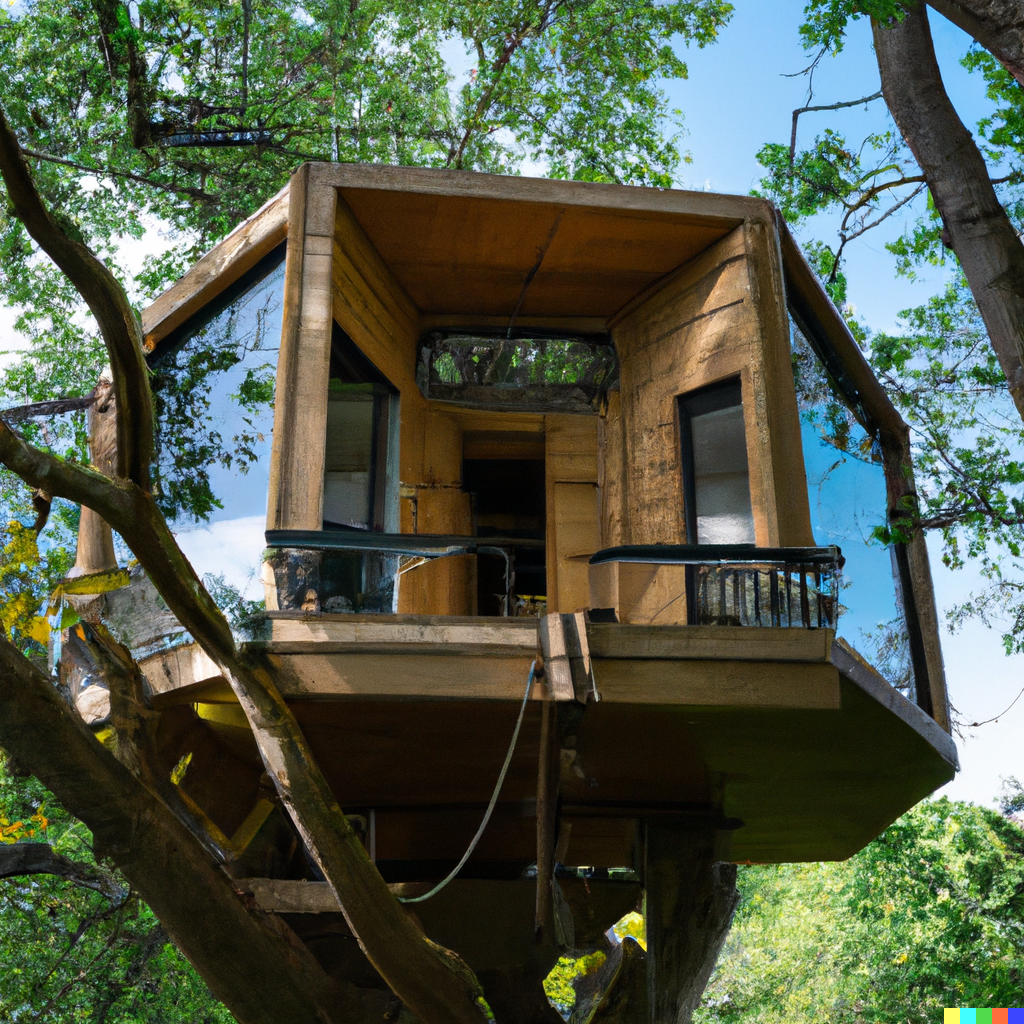DALL·E 2022-11-07 23.55.47 - Fediverse digital network headquarters in a treehouse.png